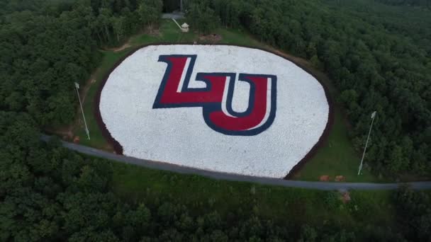 Liberty University Flames Segno Logo Collegio Cristiano Sulle Montagne Degli — Video Stock