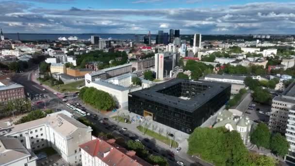 Estonya Nın Yeni Eğitim Kurumu Olan Tallinn Müzik Bale Okulu — Stok video