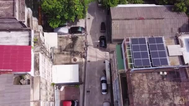 Drone Shots Traffic Streets Bangkok Thailand — Stock Video
