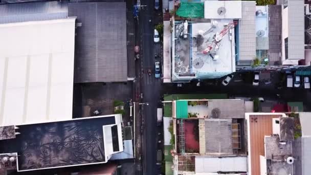 Fotos Drones Tráfego Ruas Bangkok Tailândia — Vídeo de Stock