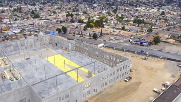 Énorme Entrepôt Construction Incorporant Entrée Historique Origine San Francisco Californie — Video