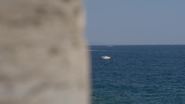 地中海の小さな観光船 — ストック動画