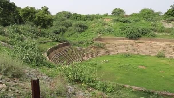 Sahatsralinga Tanque Sahasralinga Talav Tanque Agua Artificial Medieval Patan Gujarat — Vídeos de Stock