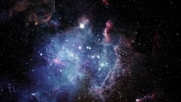 Επιφάνεια Του Νεφελώματος Σύννεφο Στο Αστέρι Στοιβαγμένο Σύμπαν — Αρχείο Βίντεο