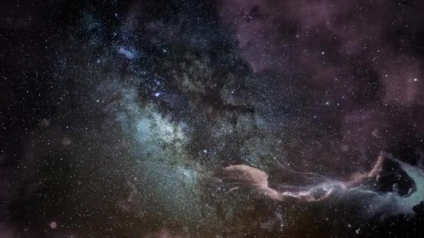 Όψη Της Επιφάνειας Του Νεφελώματος Στο Σκοτεινό Σύμπαν — Αρχείο Βίντεο
