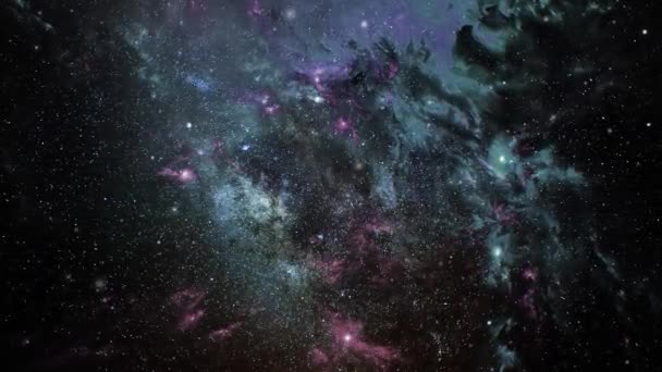 Ένα Σκοτεινό Νεφέλωμα Σύννεφα Που Σχηματίζονται Στο Σύμπαν — Αρχείο Βίντεο