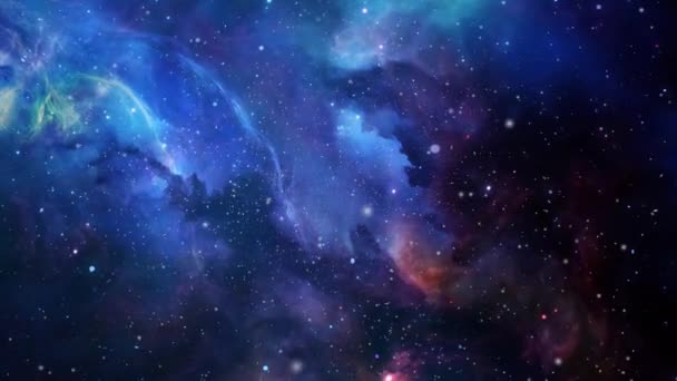 Vista Superficie Nube Nebulosa Universo Oscuro — Vídeos de Stock