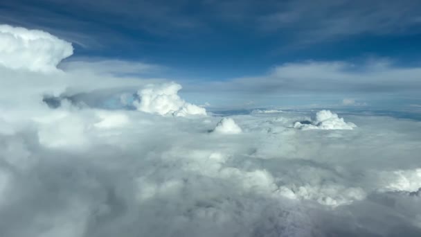 Impresionante Vista Aérea Punto Vista Del Piloto Desde Una Cabina — Vídeo de stock