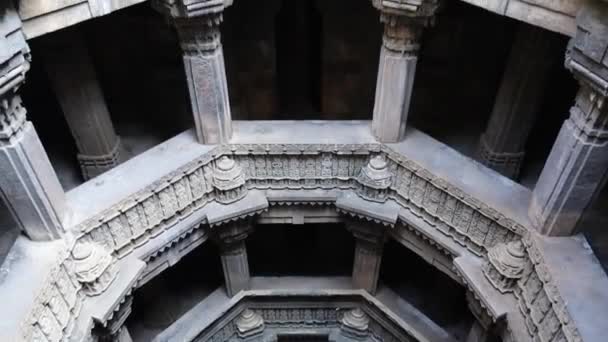 Dada Harir Vav Stepwell Siedzibą Ahmedabadzie — Wideo stockowe