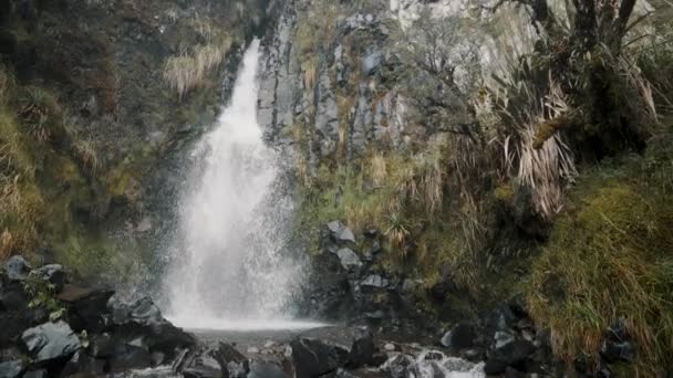 Vista Deslumbrante Das Cascatas Das Montanhas High River Parque Nacional — Vídeo de Stock