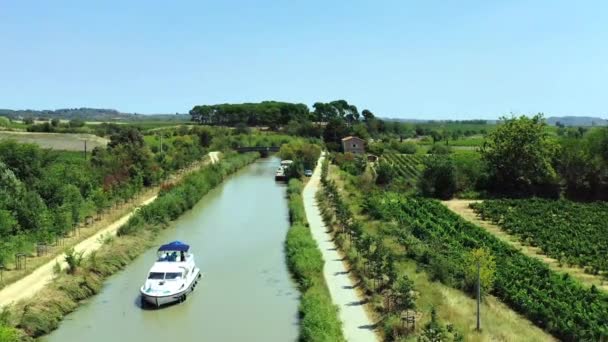 Canal Midi Vacances Ralenties Sur Péniche — Video