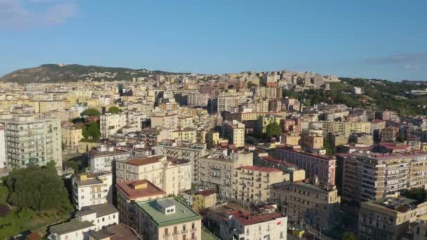 Типичный Район Неаполя Воздушный След Феллеса Италия — стоковое видео