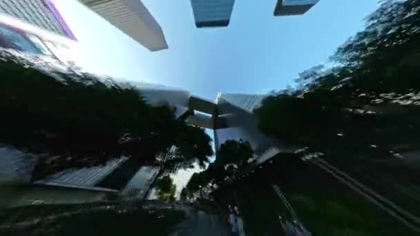 Hyperlapse Раскрыл Знаковое Здание Центрального Правительства Гонконге — стоковое видео