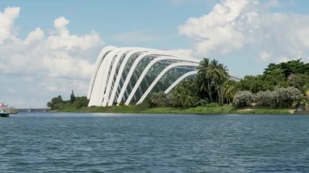 Extern Beeld Van Cloud Forest Architectuur Singapore — Stockvideo
