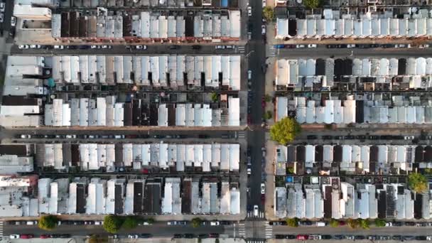 Rooftop Άποψη Της Αστικής Πόλης Των Ηπα Αμερικανική Downtown Ρύθμιση — Αρχείο Βίντεο