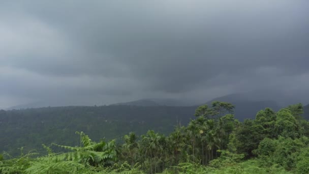 Pendant Mousson Paysage Les Paysages Montagne Bengale Septentrional Deviennent Magnifiques — Video