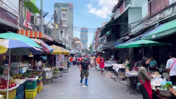 Shots Market Bangkok Thailand — Stock Video