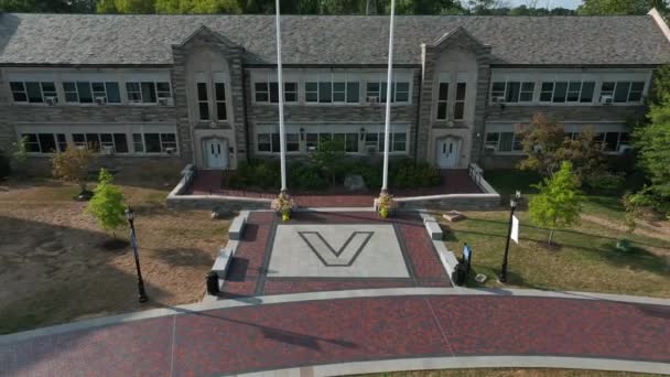 Villanova Üniversitesi Kampüsü Philadelphia Nın Banliyöleri Abd Deki Augustinian Üniversitesi — Stok video