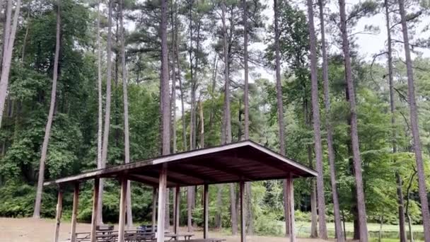 Picnic Shelter High Point City Park — Stock Video