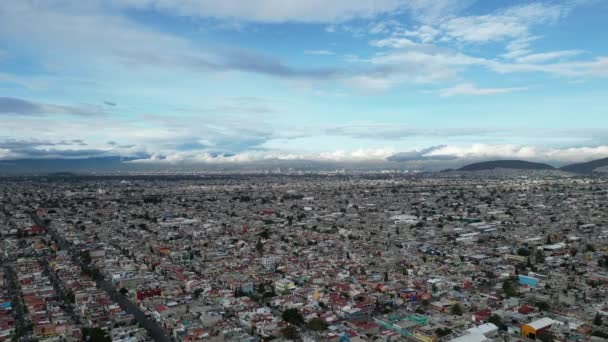 墨西哥城都会区无人驾驶飞机视图2 — 图库视频影像