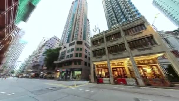 Queen Road Wan Chai Deki Kee Wah Pastanesi Tarihi Binası — Stok video