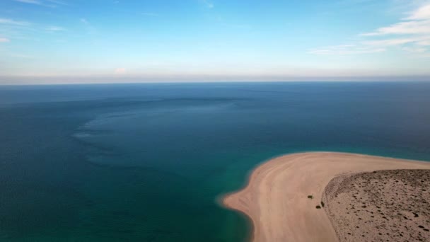 Drone Shot Banco Arena Baja California Sur México — Vídeos de Stock