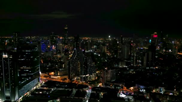 Images Drones Urbains Cinématographiques Une Vue Aérienne Bâtiments Gratte Ciel — Video