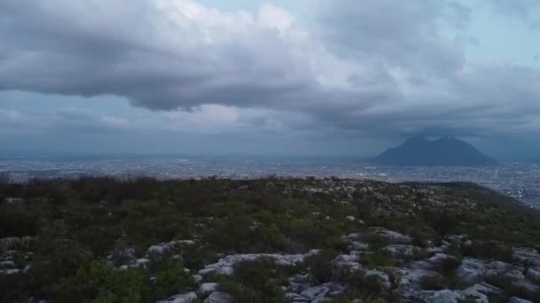 Облачный День Мексике Один Самых Больших Городов Мексики — стоковое видео