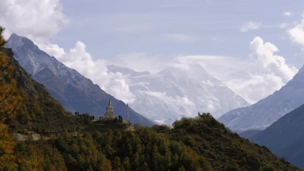 Foto Van Het Everest Basiskamp Nepal — Stockvideo