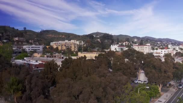 Aerial Rising Panning Shot Ventura California — Stock Video