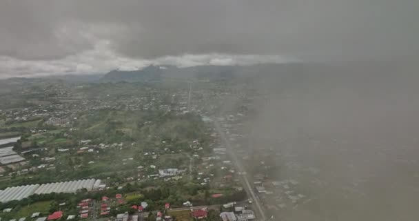 Volcn Panama Aerial Drone Cinématique Voler Travers Les Nuages Révèle — Video