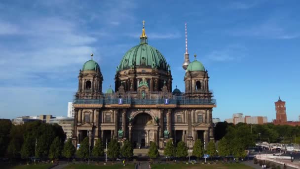 Καθεδρικός Ναός Του Βερολίνου Στο Lustgarten Στο Νησί Μουσείο Είναι — Αρχείο Βίντεο