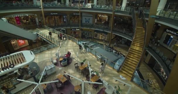 Shopping Center Portugal Vista Cima Fórum Almada — Vídeo de Stock