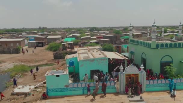 Yeşil Cami Bir Sel Yardım Kampına Dönüştürüldü Sindh Deki Seller — Stok video