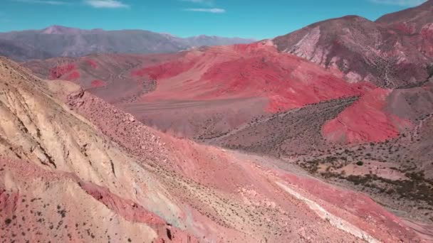 素晴らしい映画のショットケブラダ ソリタ山脈 北アルゼンチン — ストック動画