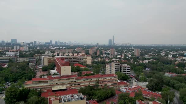 South Mexico City Air View Torre Mitikah — стоковое видео