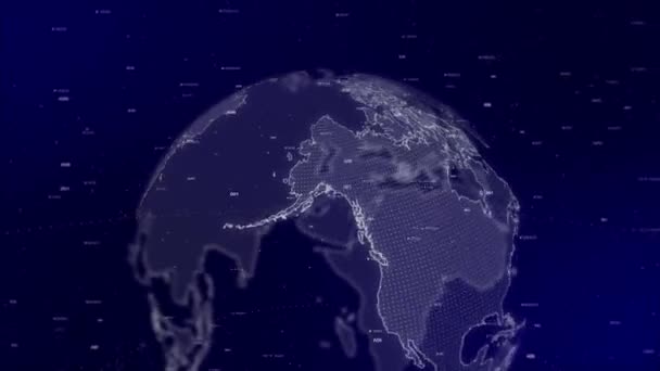Adatelemzés Technológia Globe Forgó Kolumbiában Ország Grafikonok Grafikonok Analitika Háttérben — Stock videók