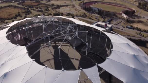 Plan Aérien Gros Plan Dynamique Estadio Nico Diego Armando Maradona — Video