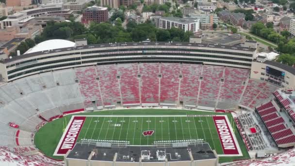 Camp Randall Football Stadium Auf Dem Campus Der University Wisconsin — Stockvideo