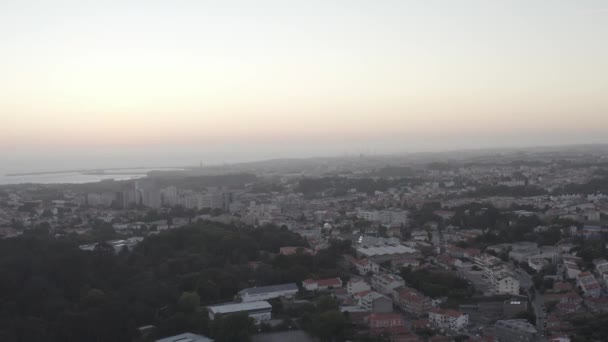Europa Porto Portugalia Wschód Słońca Dron — Wideo stockowe