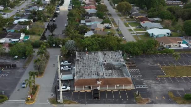 Vakkert Florida Landskapsdrone Skudd Til Solnedgang Soloppgang – stockvideo
