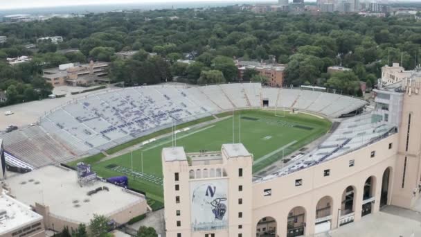 Stade Football Ryan Field Sur Campus Université Northwestern Evanston Illinois — Video
