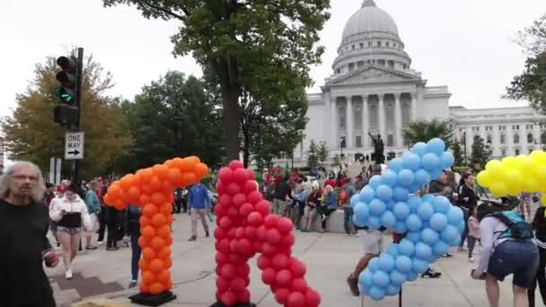 Des Ballons Festival Taste Madison Sur Terrain Capitale État Wisconsin — Video