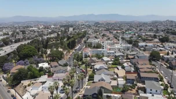 Boyle Heights Los Angeles Aerial — Vídeo de stock