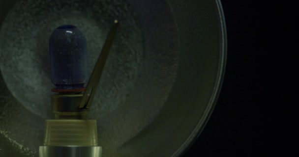 带灯泡的老式相机闪光灯 — 图库视频影像