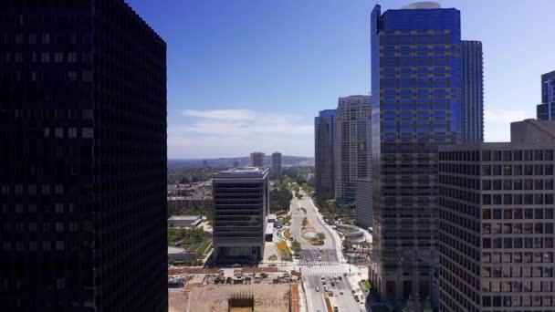 Fotografia Aérea Panorâmica Century City Califórnia Fps — Vídeo de Stock