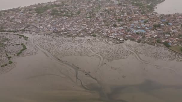 Amplias Imágenes Aéreas Panorámicas Que Muestran Los Ríos Bahía Las — Vídeo de stock