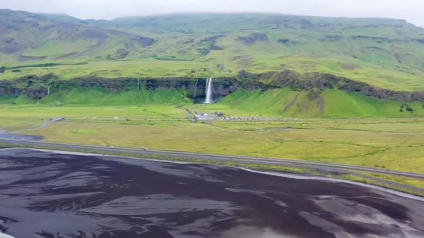 Cachoeira Seljalandsfoss Islândia — Vídeo de Stock