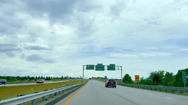 Jalan Tol Menuju Penjara Liberty Pusat Pengunjung Mormon Liberty Missouri — Stok Video