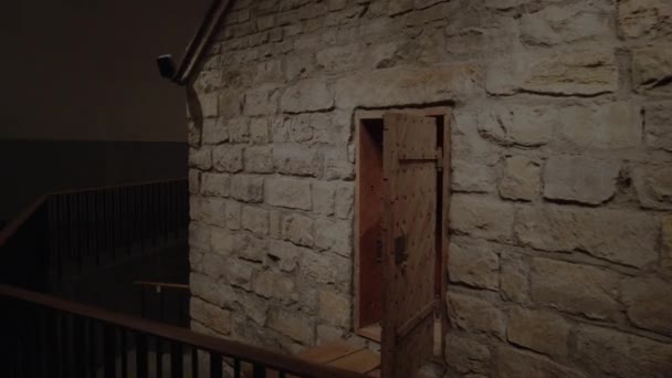 Door Liberty Jail Joseph Smith Held Captive Months 1830S Mormon — Stock Video